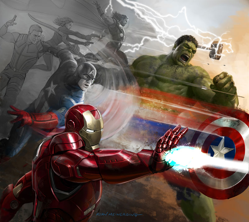 Marvel Ryan Meinerding - Keyframe For The Avengers