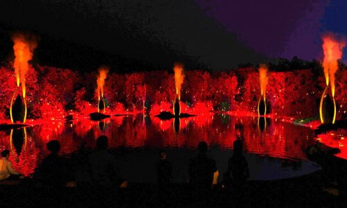 Flame Show / © Foto: Illumina / King Fisher Bay Resort